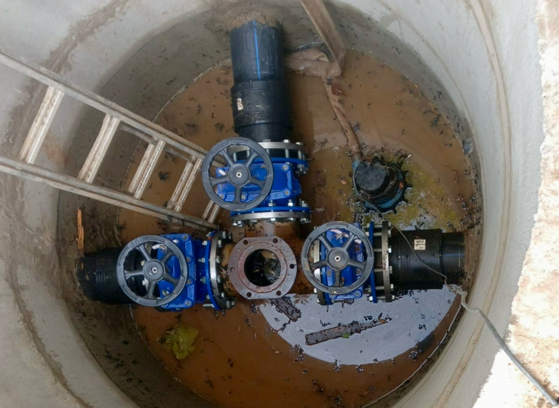 участок подземного водопровода 