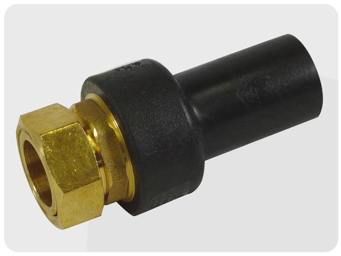 литой переход ПЭ-латунь с резьбой