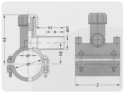 схема седелки с фрезой