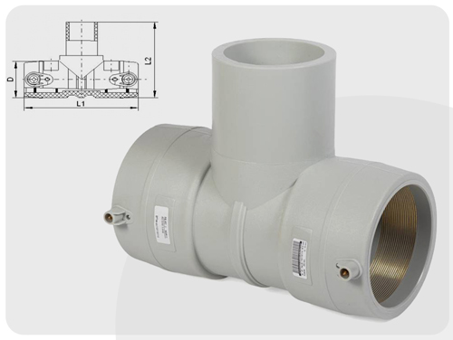 Тройник электросварной равнопроходной PE-RT