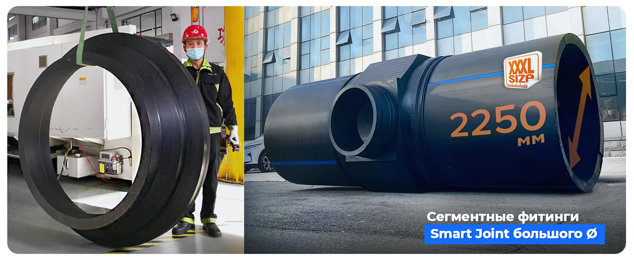 Сегментные сварные фитинги большого диаметра